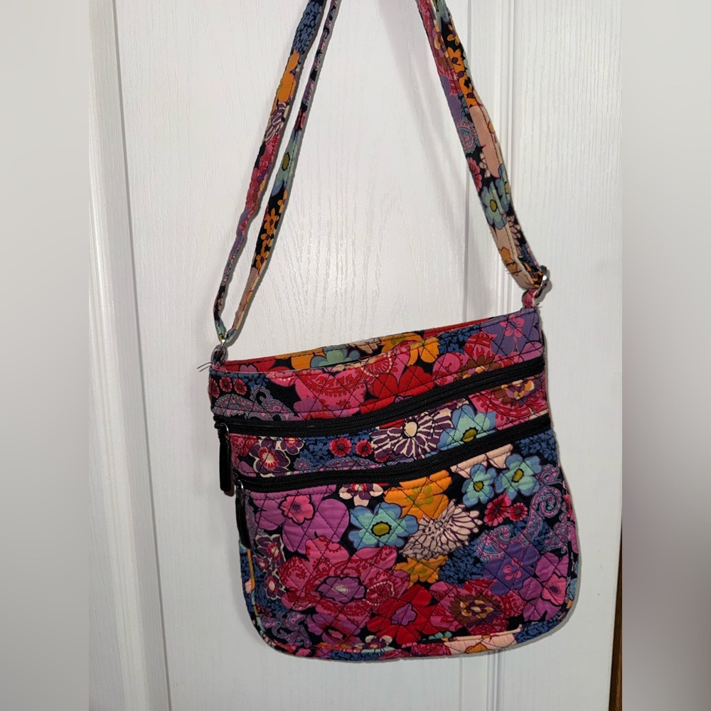 Vera Bradley Floral Fiesta Hipster Crossbody